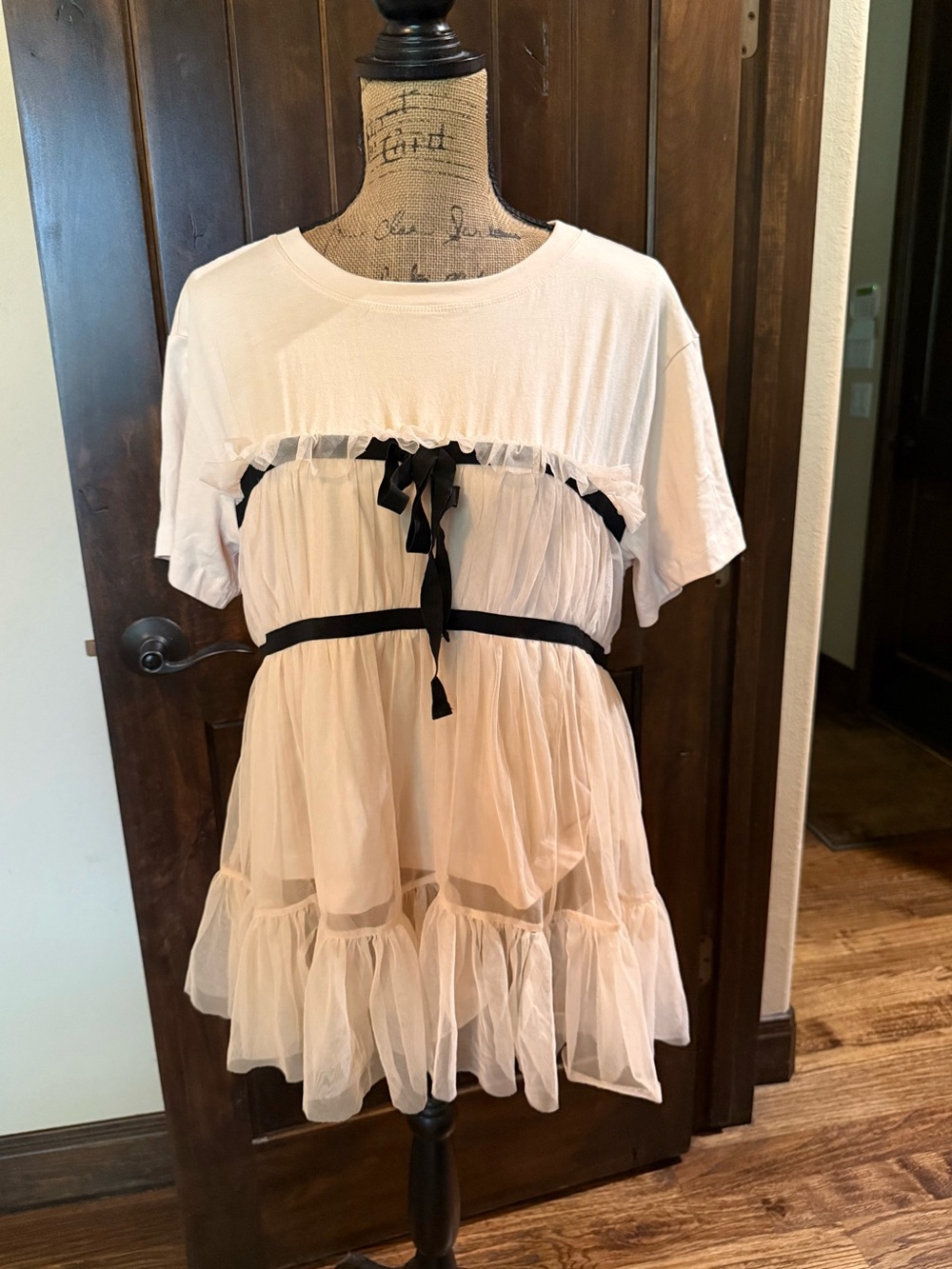 Anthropologie tiered bow tulle t-shirt-New with tag! - Picture 7 of 8